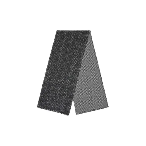 Canali LANA Волокно Кашемир Вязаные Шарфы Мужской Серый
