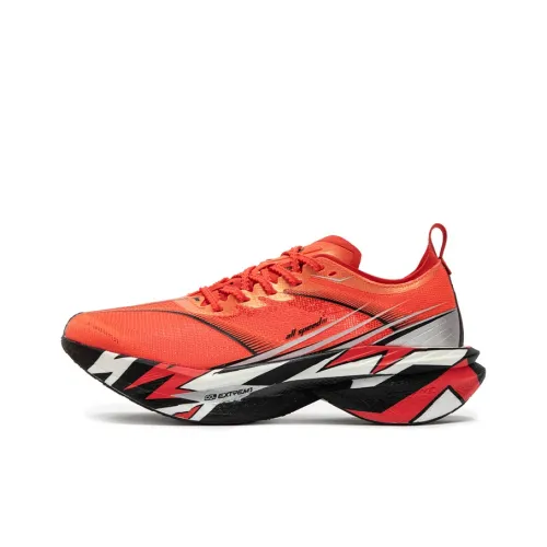 361° Flying Dragon 2,0 Беговые кроссовки Низкий топ Флуоресцентный Яркий Темно-красный Унисекс