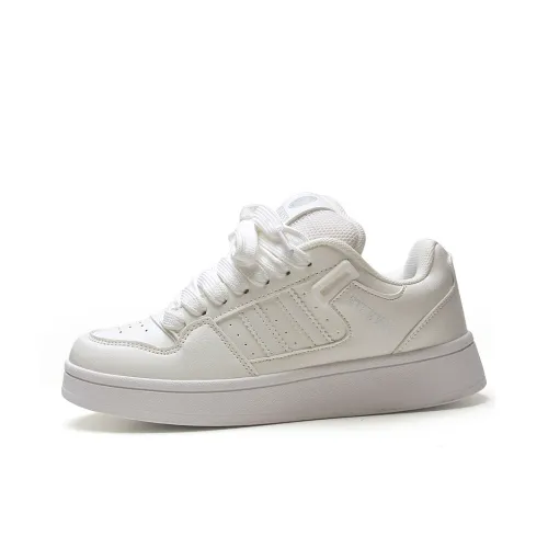 STUR YSN Износостойкий и Легкий Низкий Топ Скейтборд Кроссовки Унисекс Белый