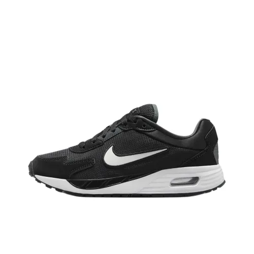 Nike Air Max Solo Anti KICK Амортизация Низкий Топ KIDS Lifestyle Shoes Черный Белый Детский