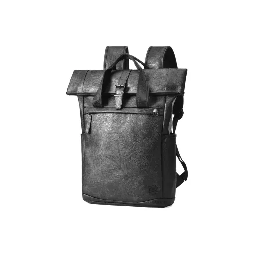 PVC Арахис Текстура Водонепроницаемый Рюкзак с вышивкой Рюкзак для путешествий и поездок на работу Рюкзак Стандартный Унисекс Черный