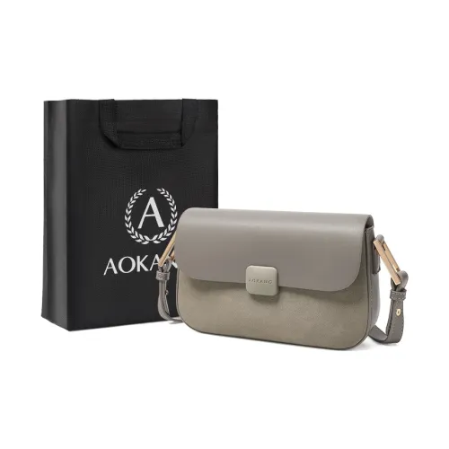AOKANG Сумка через плечо из коровьей кожи Маленькая Женская Карамельный коричневый Какао-коричневый Сумеречный серый