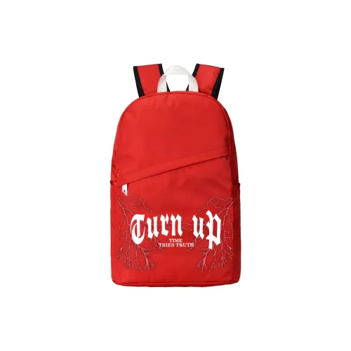 TURN UP Нейлон Рюкзак Стандартный Унисекс Красный