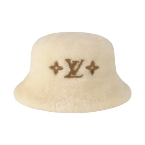 LOUIS VUITTON Вискоза Шляпы ведра Женские Белые