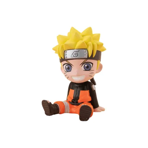 BANDAI Наруто Leisurely Кукла Сидячая поза Наруто Узумаки Фигурка в стиле Chibi
