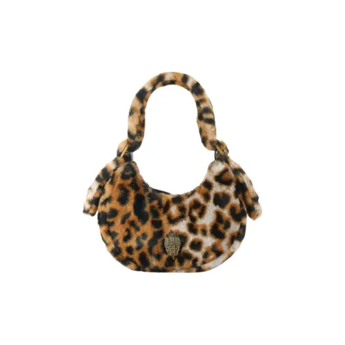 Kurt Geiger London Искусственный мех Полумесяц Сумка Сумка Маленькая Женская Коричневая