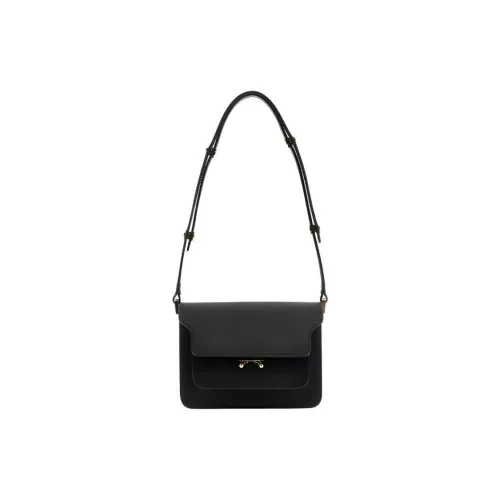MARNI Телячья кожа Сумка через плечо Женская Черная