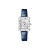 Синий ремешок, белый циферблат