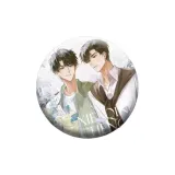 "Медицинская пластинка книга" круглый значок · фиолетовый клевер