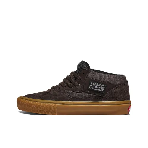 VANS Skate Half MID Топ Кроссовки для скейтбординга Унисекс Коричневый