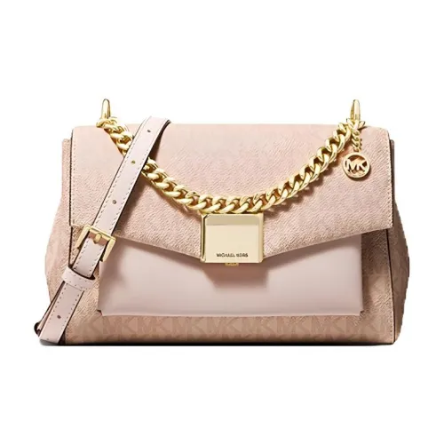 MICHAEL KORS Lita Холст с холстом Сумка через плечо Средняя Женская Балет Розовый