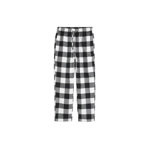 Hollister Черная клетка Мужские пижамные штаны