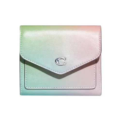 COACH Wyn Кожа Клатч Кошелек Женские Градиентный