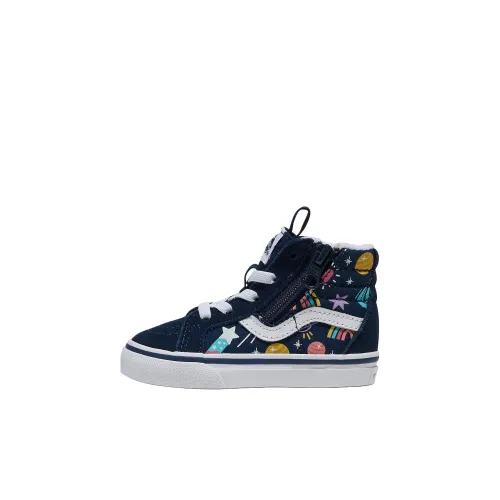 Vans SK8 HI Высокие кеды Обувь для малышей Синий Infant и Toddler