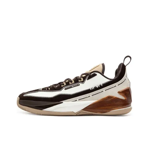 361° Toddler Generation Slip-resistant Abrasion-resistant Low-top Basketball Shoes Men's White Black Brown