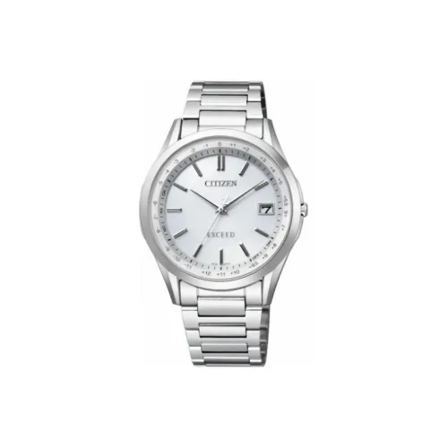 CITIZEN Солнечный Кварцевый Механизм Титановый Сплав Ремешок Часы 38 мм Мужские Часы Серебристый Циферблат