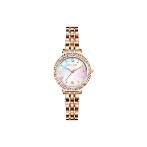 KANGOL Кварцевый механизм, женские часы, 26 мм, жемчужная раковина, цвет