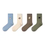 [Thickened Cashmere Socks] Embroidery Cartoon B Set - 4 Pack  
[Утолщенные кашемировые носки] Вышивка Мультяшный B Комплект - 4 упаковки