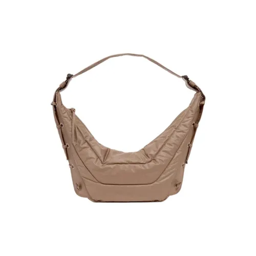 Lemaire Хлопок Круассан Сумка Сумка Сумка через плечо Средняя Унисекс Коричневый