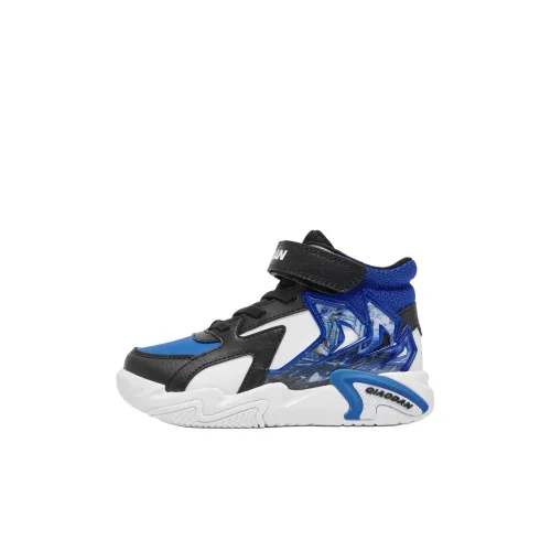 QIAODAN Slip-resistant Abrasion-resistant MID Топ Детские Скейтбординги Flying Водопад Синий Черный