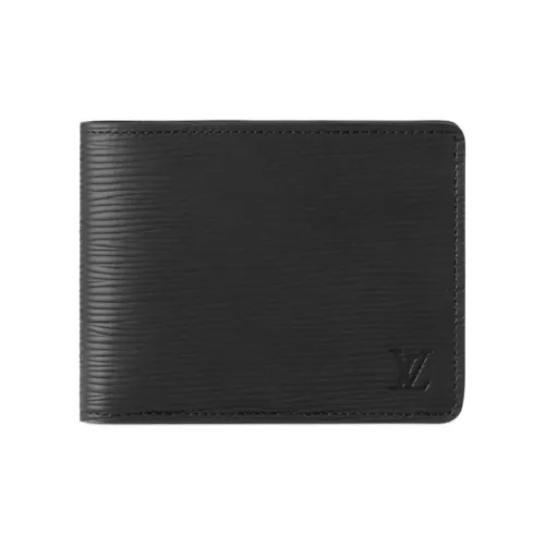 LOUIS VUITTON Multiple Кожа EPI Кошелек Мужской Черный