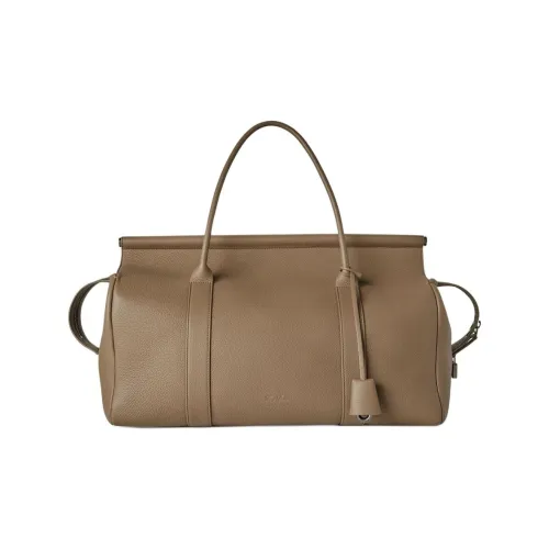 Loro Piana Сумка из коровьей кожи одно плечо мужской темный кофейный коричневый