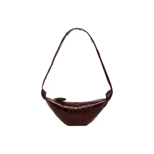 Lemaire Хлопок Круассан Сумка через плечо Маленькая Унисекс Шоколад