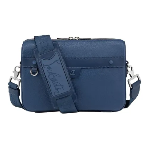 CL LUBOTING Телячья кожа Курьерская сумка Сумка через плечо Унисекс Джинсовый синий