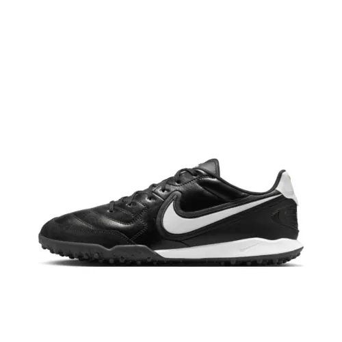 Nike PREMIER IV TF Шипы Slip-resistant Abrasion-resistant Футбольные бутсы Мужской Черный Белый
