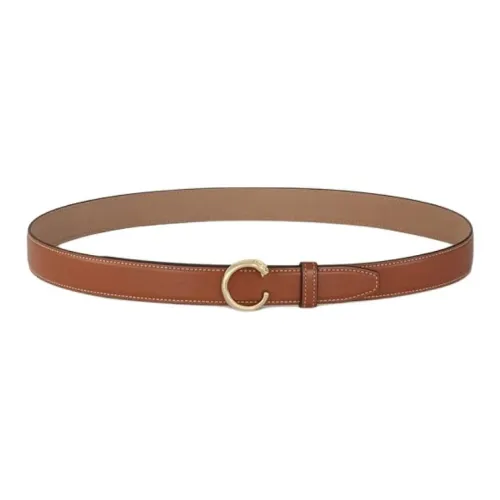 Cartier Телячья кожа Кожаные ремни Женские Коричневый Ширина 2,5CM