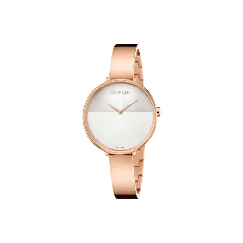 Calvin Klein Watch Кварцевый механизм Нержавеющая сталь Ремешок 38 мм Белый циферблат Унисекс