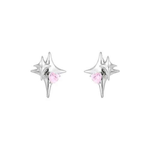 TUTAE Сплав Серьги-гвоздики Женские Розовый