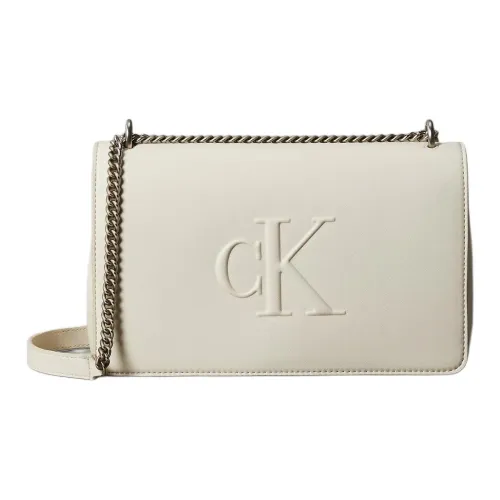 CALVIN KLEIN Полиуретан Сумка через плечо Женская Белая