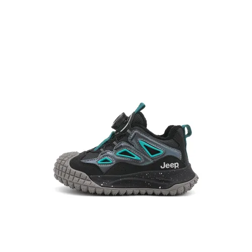 JEEP Низкий Топ KIDS Lifestyle Shoes Павлиний Зеленый Обсидиан Черный Детский