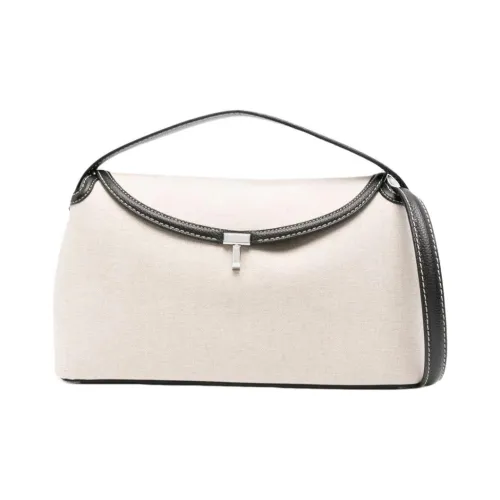 TOTEME Canvas Bag Shoulder Bag Handbag Women's Light Beige Black TOTEME Холщовая сумка сумка через плечо сумка женская светло-бежевый и черный