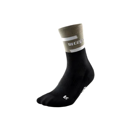 Cep The RUN Сжатие Беговые носки Мужской 1 упаковка Оливковый