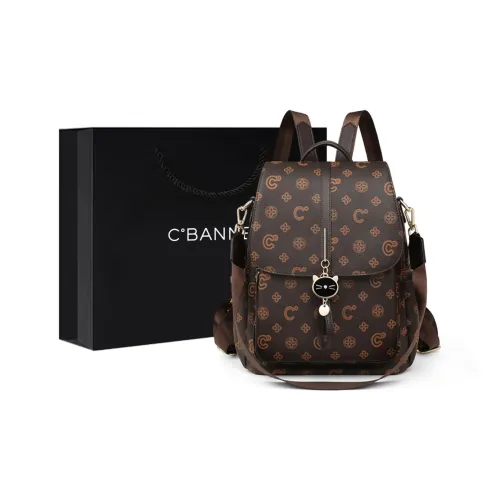 C°BANNER Синтетическая кожа Рюкзак Стандартный Женский Кофейный