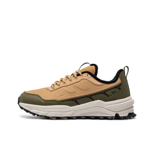 361° Штаны Устойчивые к истиранию Низкий Топ Повседневные Беговые кроссовки Мужские Коричневые Зеленые