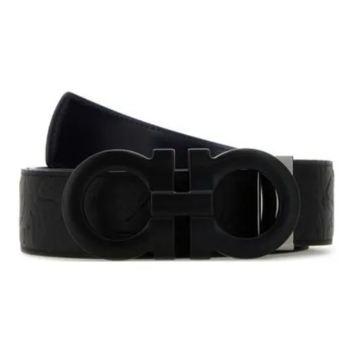 FERRAGAMO Телячья кожа Кожаные ремни Мужской Черный