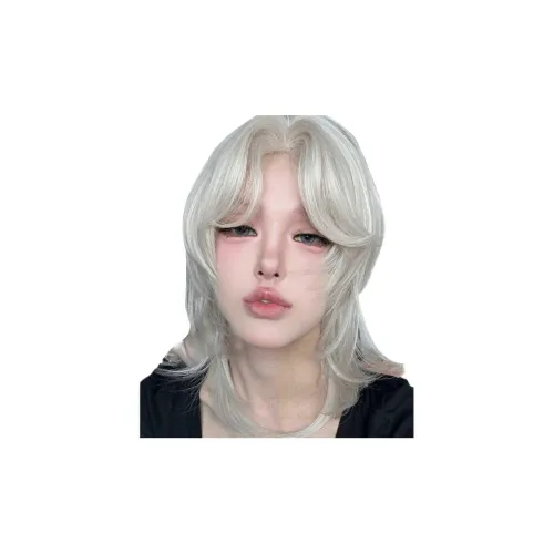 YOUXI Унисекс Парики Белый Золото Волк Ласточкин хвост COS Русалка Голова