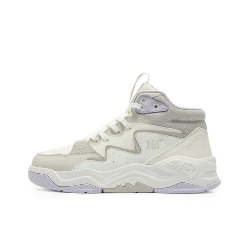 361° Покрытие Термическое Устойчивое к Сцеплению Высокие Кроссовки для Скейтбординга Женские Белые Фиолетовые