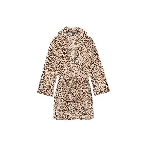 Victoria's Secret 24 BIG Show Коллекция The Mix Пижамный халат Банные халаты Женские Леопардовый принт