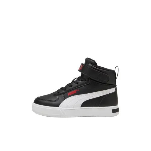 PUMA Caven High Топ Детские Баскетбольные Кроссовки Черный Белый Детский