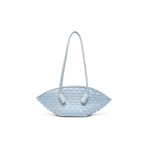 THEMOIRE Переработанная ткань Сумка через плечо Женская Серо-синяя