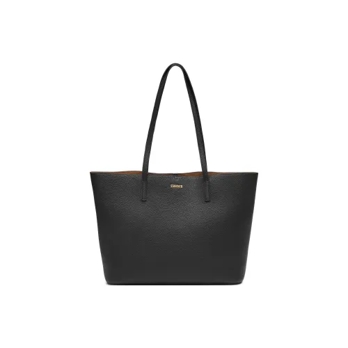 Staccato Коровья кожа Сумка Большая Женская Черная Элегантная Абрикосовая