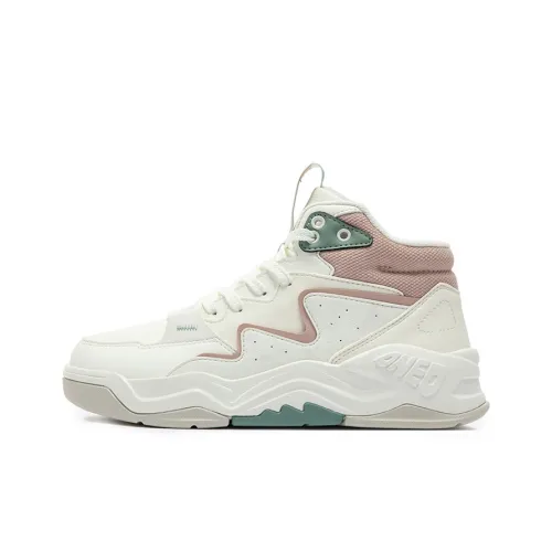 361° Термическое Амортизирующее Покрытие Высокие Кроссовки для Скейтбординга Женские Белые Зеленые