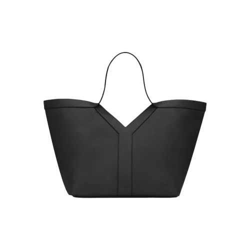 SAINT LAURENT Коровья кожа Тоут Сумка Сумка для покупок Сумка Женская Черная