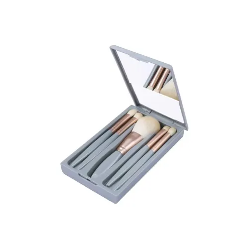 XIBI Мягкие щетинки портативные кисти для макияжа контуринг мягкие 5 шт. с зеркальцем набор