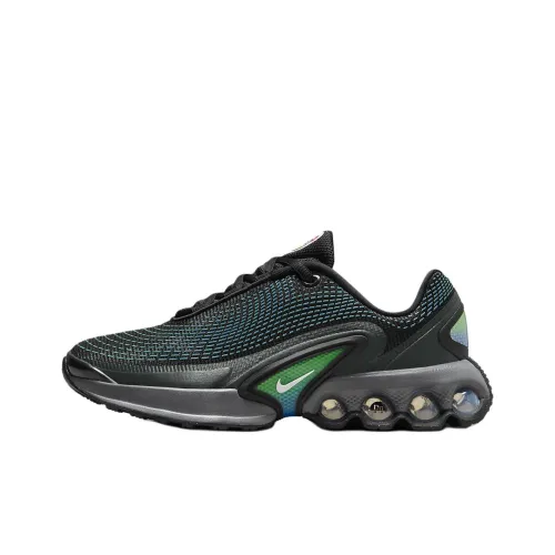 Nike Air Max Dn Детская беговая обувь Низкий топ Черный/Зеленый Школьный возраст