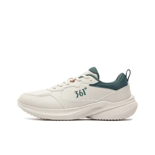 361° Blade Leaf 3 Амортизация Износостойкий Низкий Топ Беговые кроссовки Мужские Бежево-зеленые